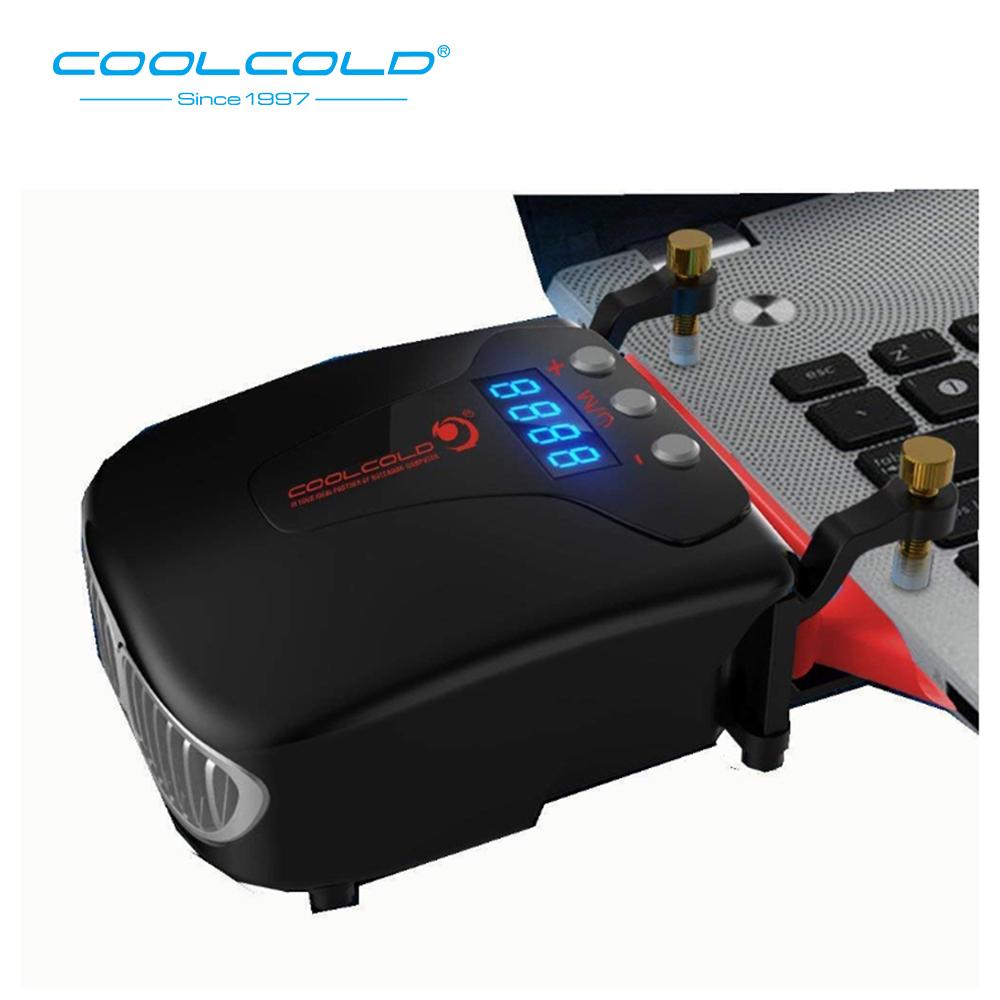 Quạt tản nhiệt COOLCOLD K36 USB làm mát máy tính xách tay hiển thị nhiệt độ tốc độ có thể điều chỉnh