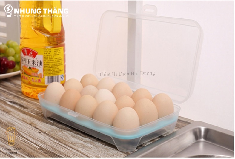 Hộp Đựng Trứng - Khay Đựng Trứng 1 Tầng 15 Lỗ - Chất Liệu Nhựa PP An Toàn Thực Phẩm - Có Video