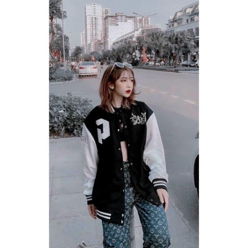 Áo khoác bomber dù chữ G unisex nam nữ form rộng 2 lớp Chống Nắng Siêu Hot Jacket Bomber