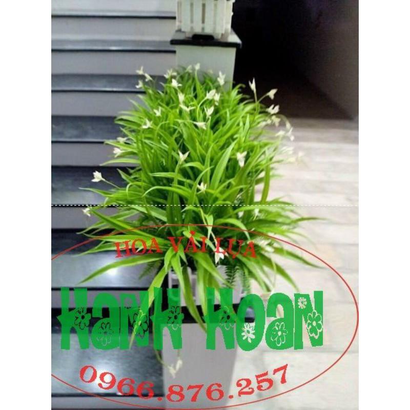 Cụm lá dứa hoa , lan leo nhựa- Hoa giả trang trí