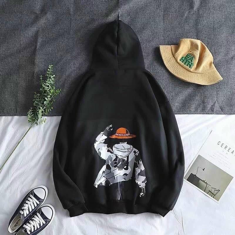 Áo khoác nam nữ hoodie nỉ ngoại thằng nhóc nón