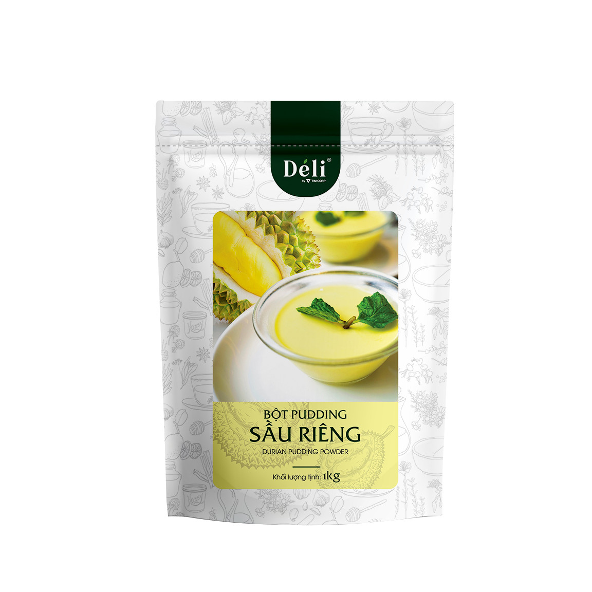 Pudding sầu riêng Déli - Túi 1Kg