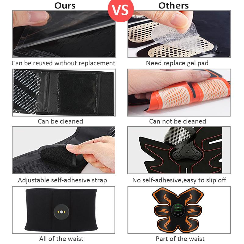 Bụng Bằng Điện Cơ Thể Giảm BéoCơ Máy Kích Thích Cho Bụng Massage Thông Minh Huấn Luyện Viên Thể Dục Giảm Cân Đai Định Hình