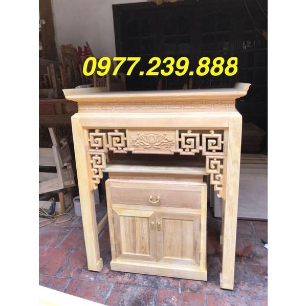 Bộ bàn thờ gỗ sồi 127cm hàng đẹp