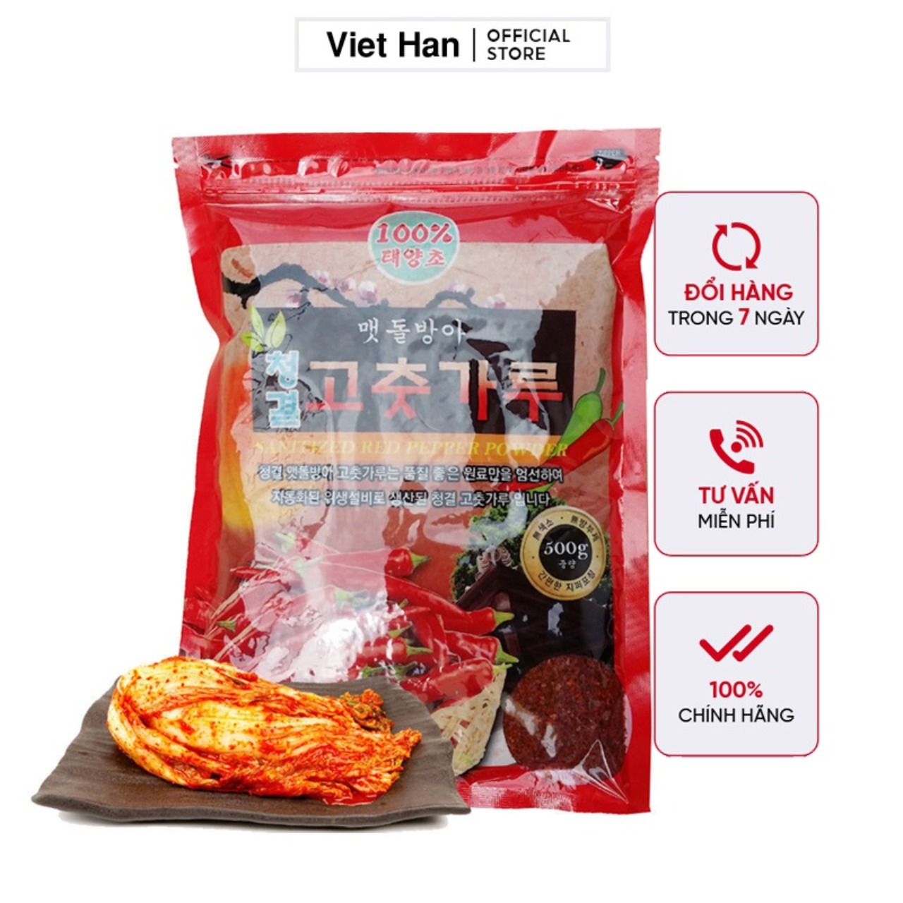 500G Bột Ớt Hàn Quốc Loại Thượng Hạng - Điểm Đặc Trưng Cho Món Kim Chi Chất Lượng