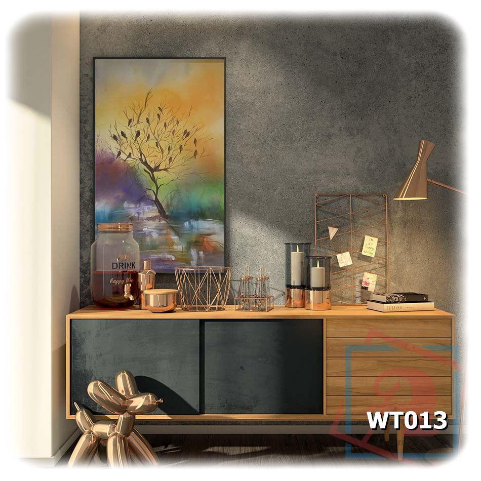Tranh canvas phong cách màu nước  - Về tổ - WT013