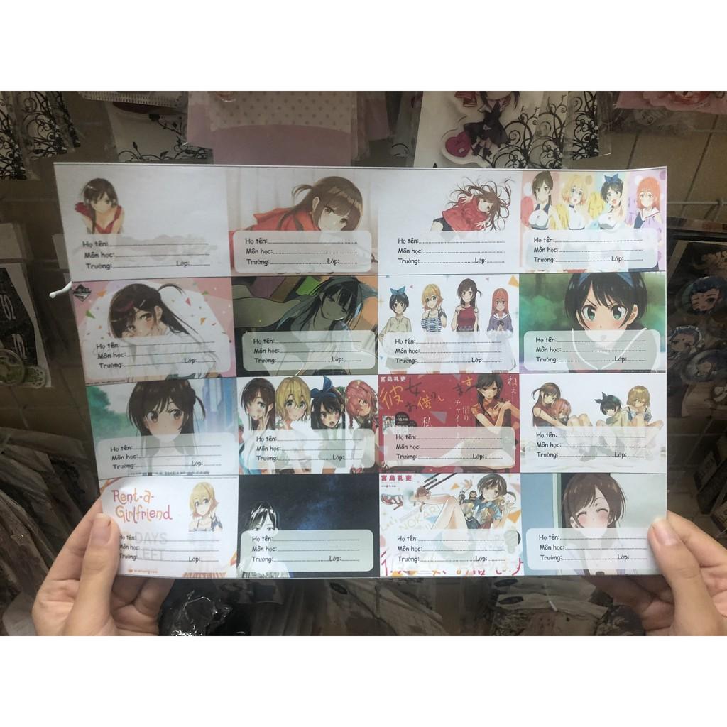 Bộ 16 nhãn vở Anime 3-Haikyuu,Yahari ore Seishun,Code Geass,Tsubasa Chronicle,Nisekoi,Akame ga Kill,Balance: