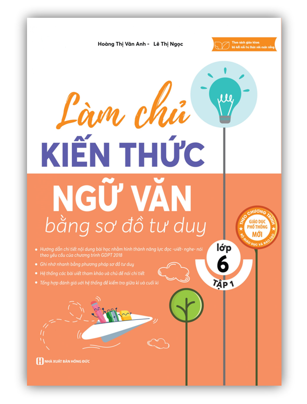 Sách - Làm chủ kiến thức Ngữ Văn bằng sơ đồ tư duy lớp 6 - Tập 1