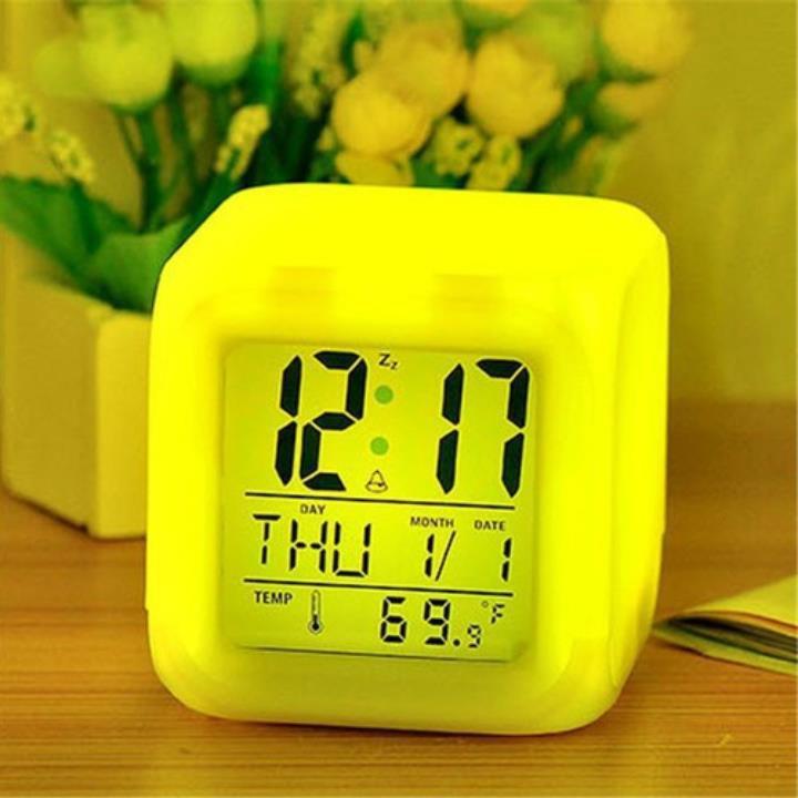 Đồng Hồ Báo Thức Điện Tử Để Bàn Màn Hình LED Đa Chức Năng: Thời Gian, Lịch, Báo Thức, Nhiệt Độ