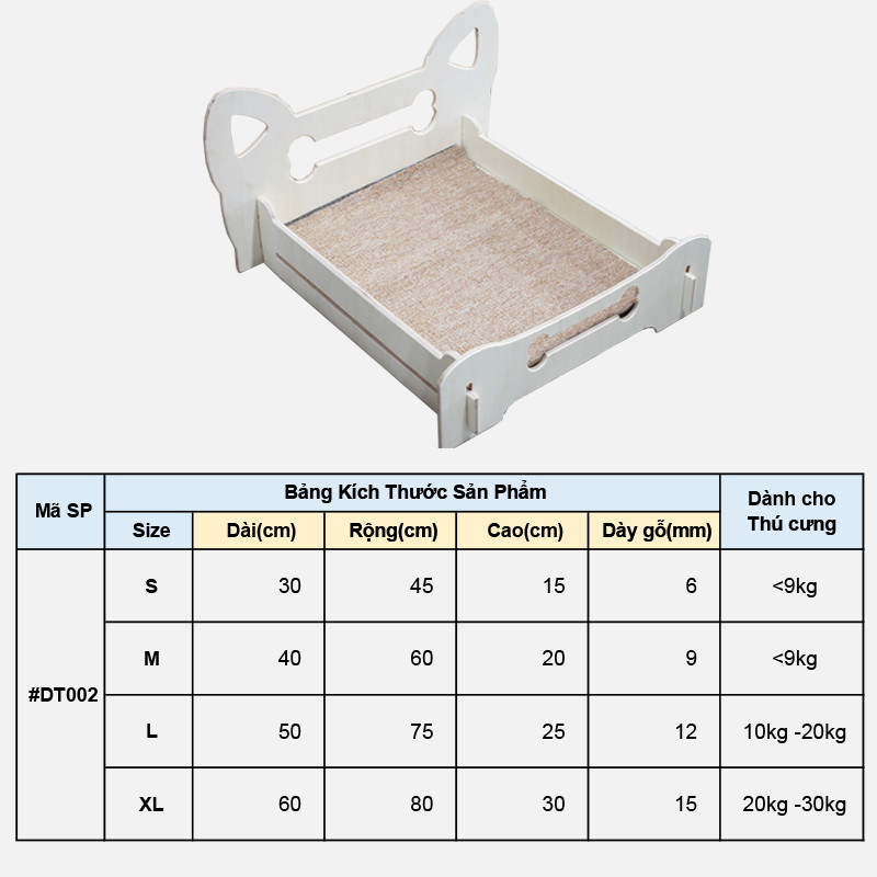 Giường Gỗ Cho Chó #DT002