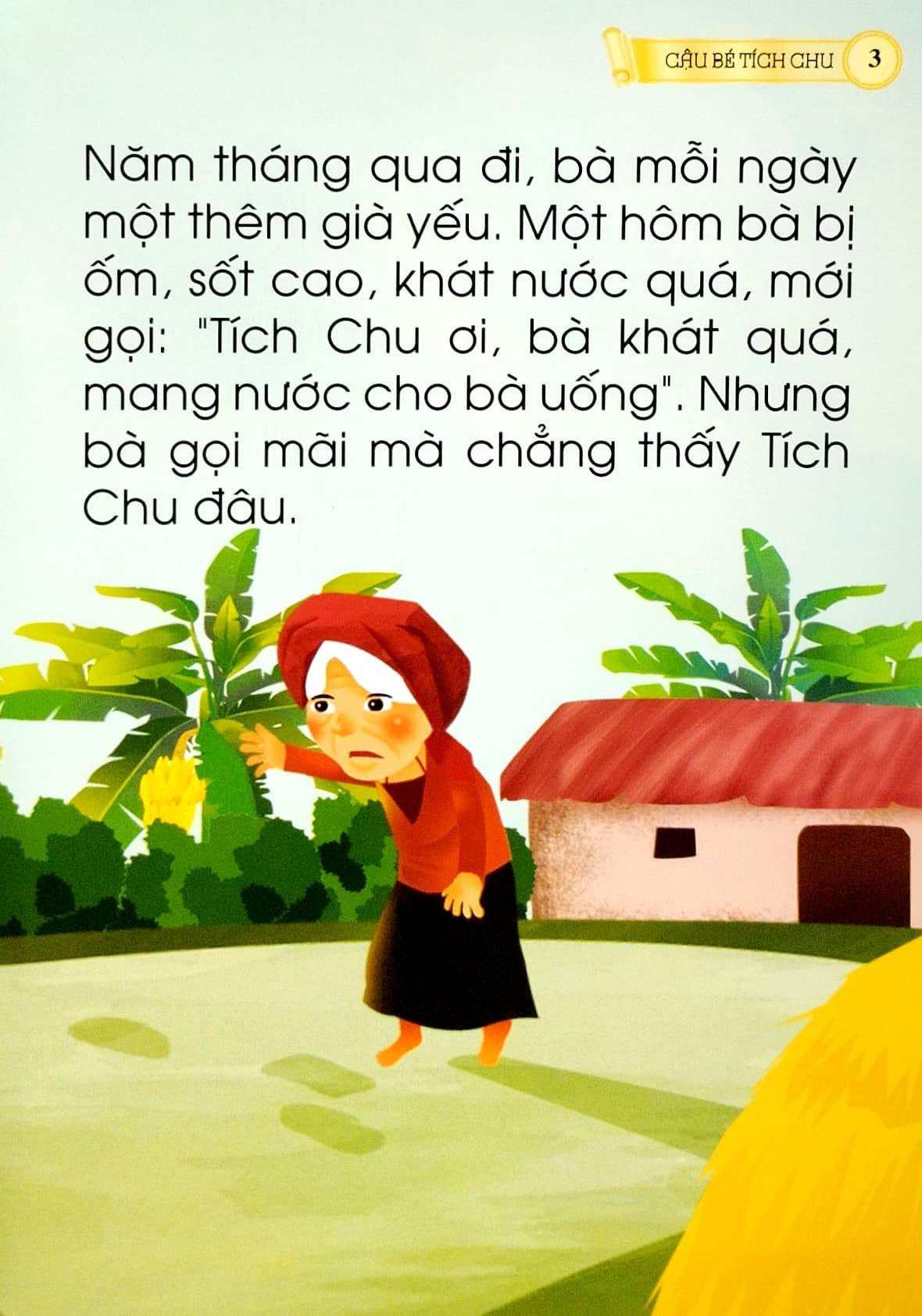 Cổ Tích Việt Nam Chữ To Cho Bé Tập Nói, Tập Đọc - Cậu Bé Tích Chu