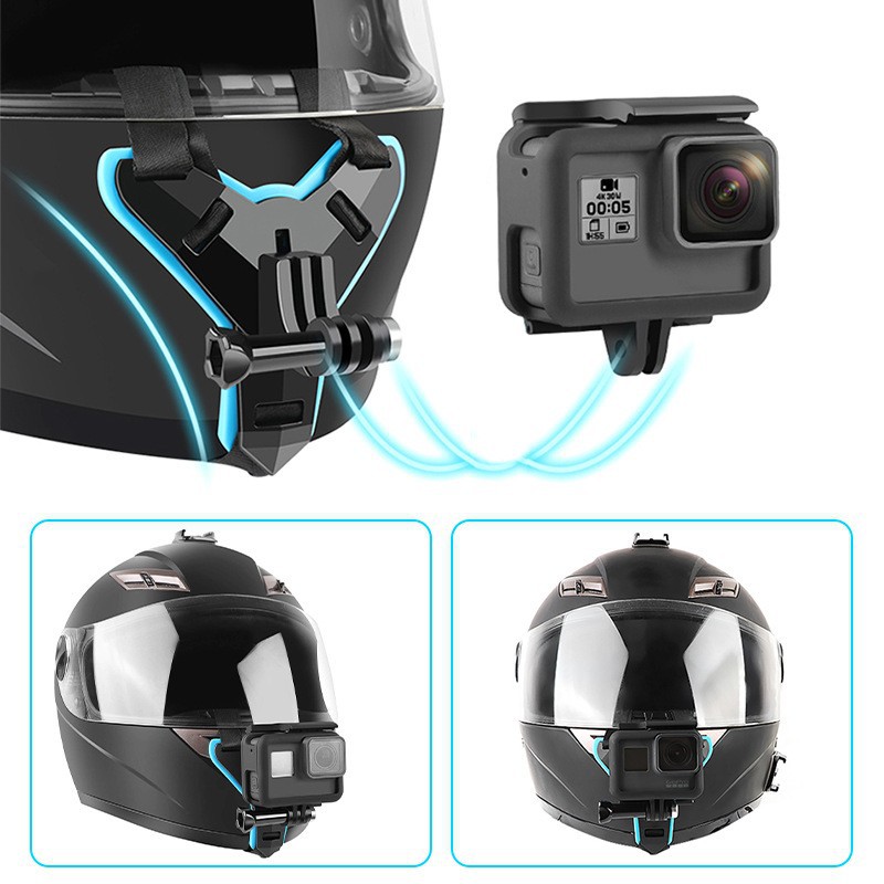 MOUNT GẮN CẰM MŨ BẢO HIỂM FULLFACE CHO GOPRO VÀ CAMERA HÀNH ĐỘNG - 6223