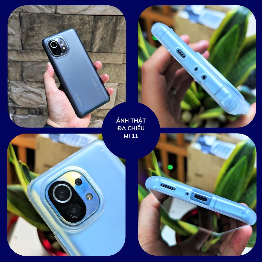 Ốp lưng xiaomi 11 chống sốc bảo vệ camera chống vân tay nhám viền màu ver 2 phụ kiện huỳnh tân store