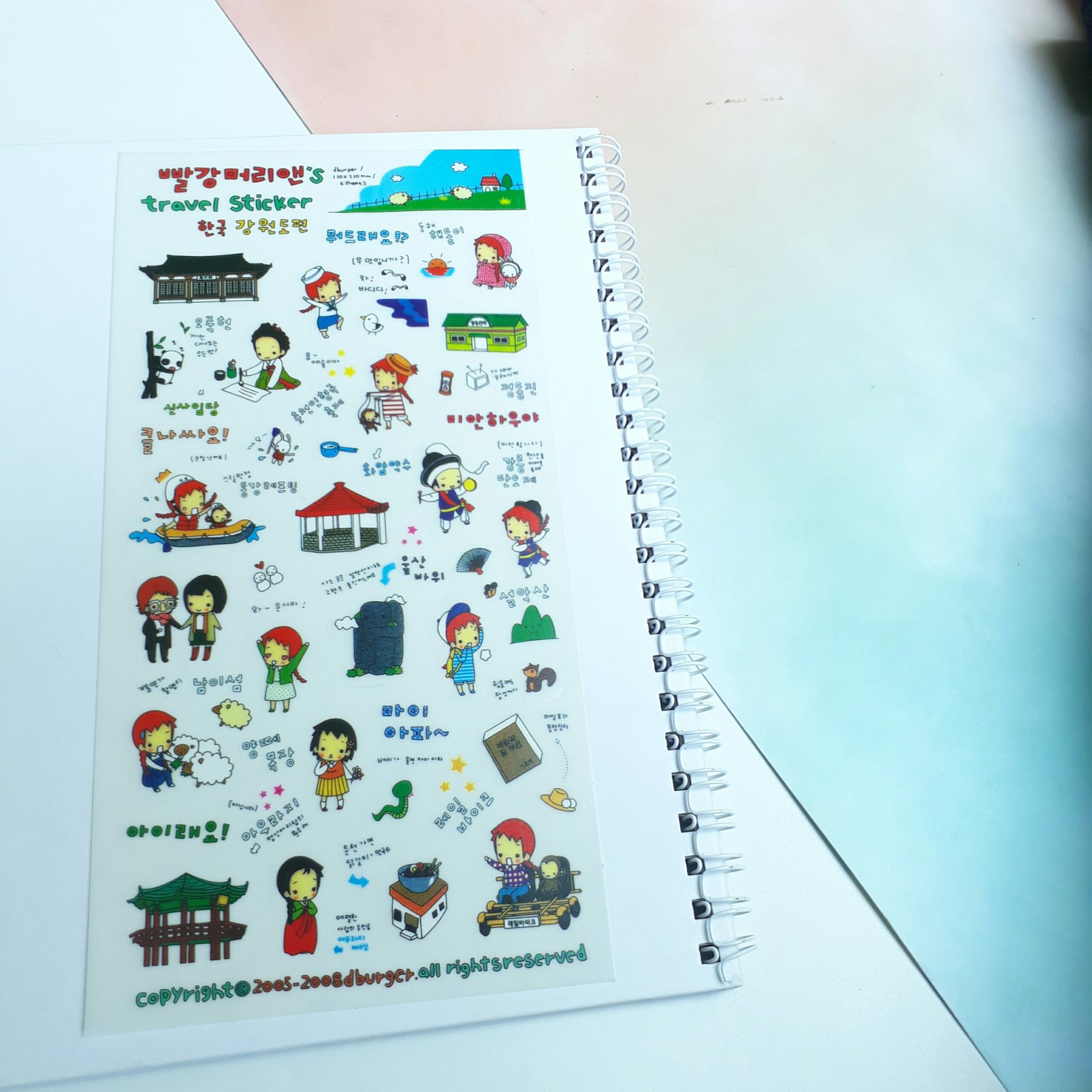 Bộ 6 Miếng sticker Vòng Quanh Thế Giới