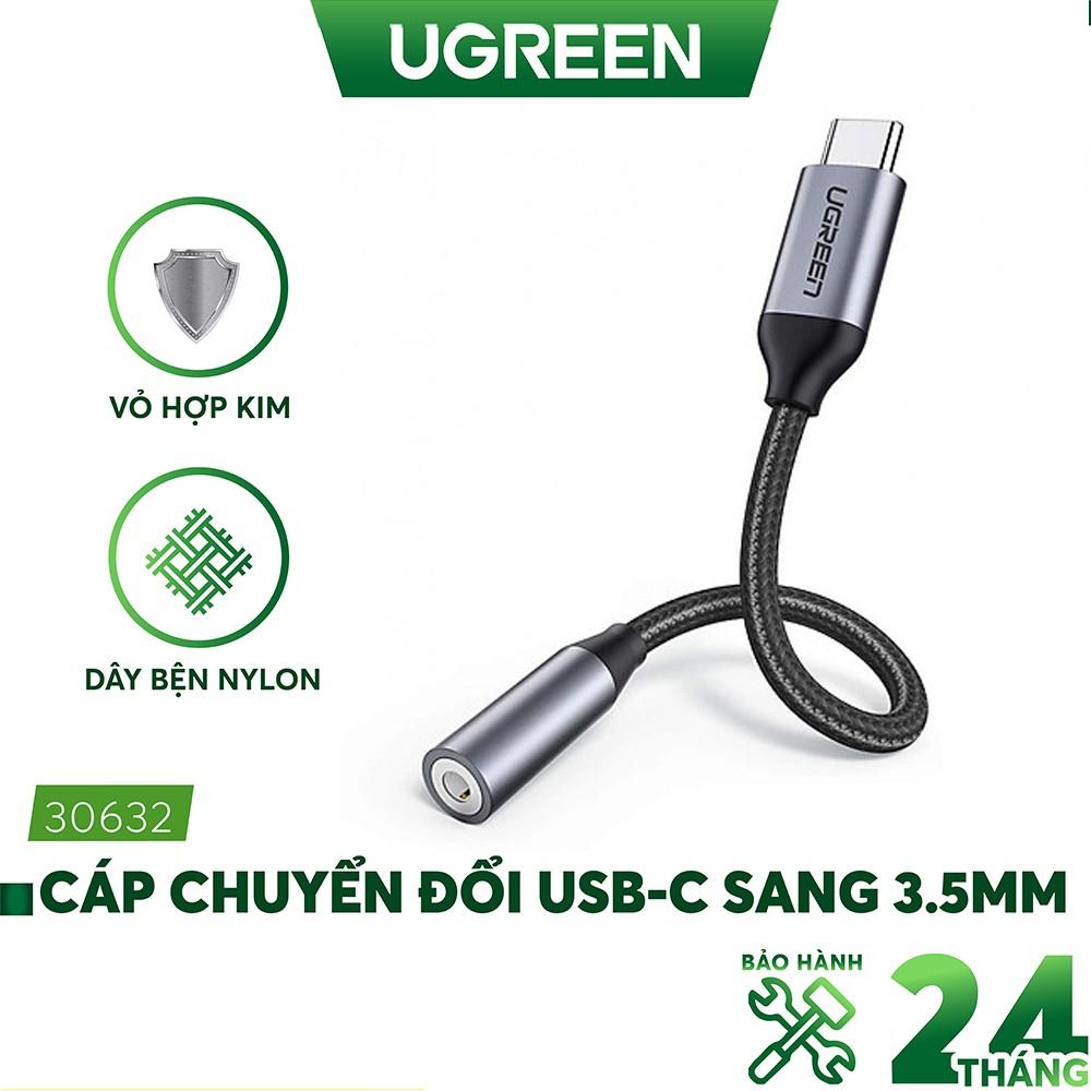 Cáp chuyển đổi từ cổng USB type C sang 3.5mm UGREEN AV142 30632 - Hàng chính hãng