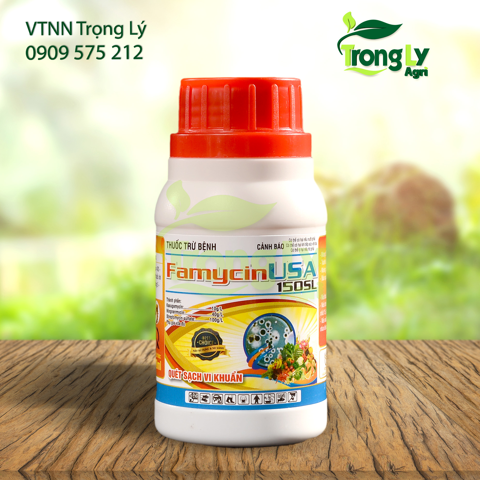 Famycin USA 150 SL - Trị thối nhũng do vi khuẩn trên cây ăn trái và rau màu