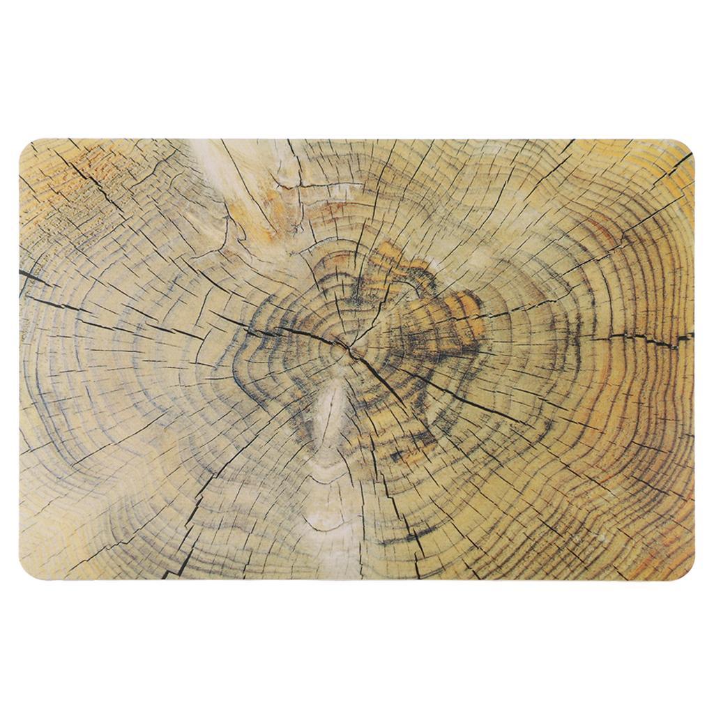 Plastic Hard Cover Case Protector Shell Wood Grain Shape for Macbook Air 13"