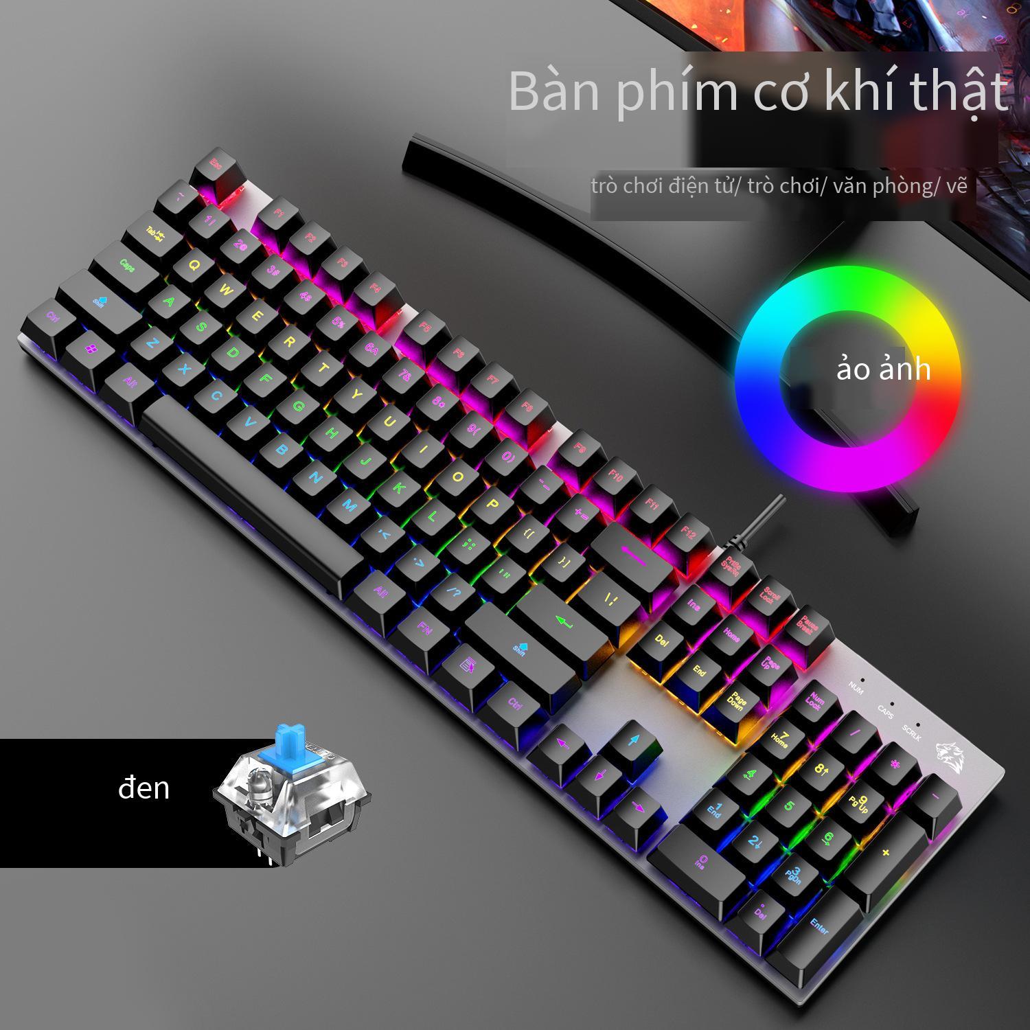 Phong Cách Mới Nhất Của Tự Do Wolf K1 Bàn Phím Cơ 104 Phím Xanh Trục Máy Tính Xách Tay Máy Tính Để Bàn Máy Tính Chơi Game Văn Phòng Bàn Phím Cơ