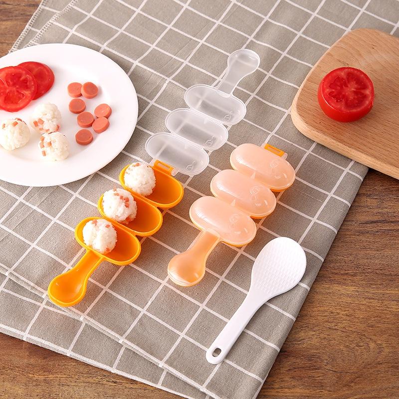 Khuôn Lắc Cơm Tạo Hình Cơm Nắm, Khuôn Làm Cơm Viên Tròn Cho Bé Ăn Dặm