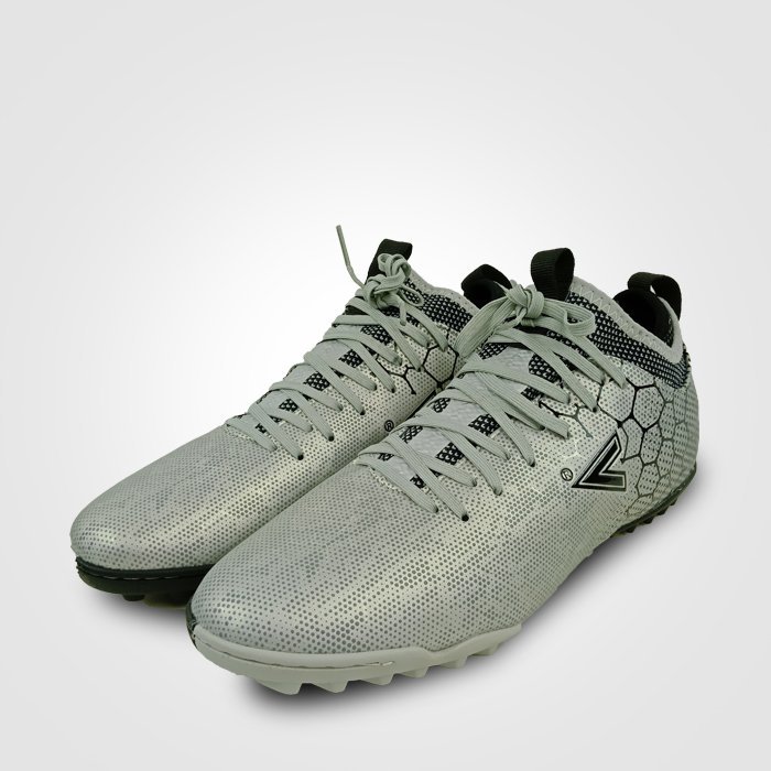 Giày đá bóng, giày sân cỏ nhân tạo Mitre 181045 mẫu mới phù hợp với bề mặt sân cỏ nhân tạo, cực kỳ êm ái ôm chân hàng chính hãng màu bạc