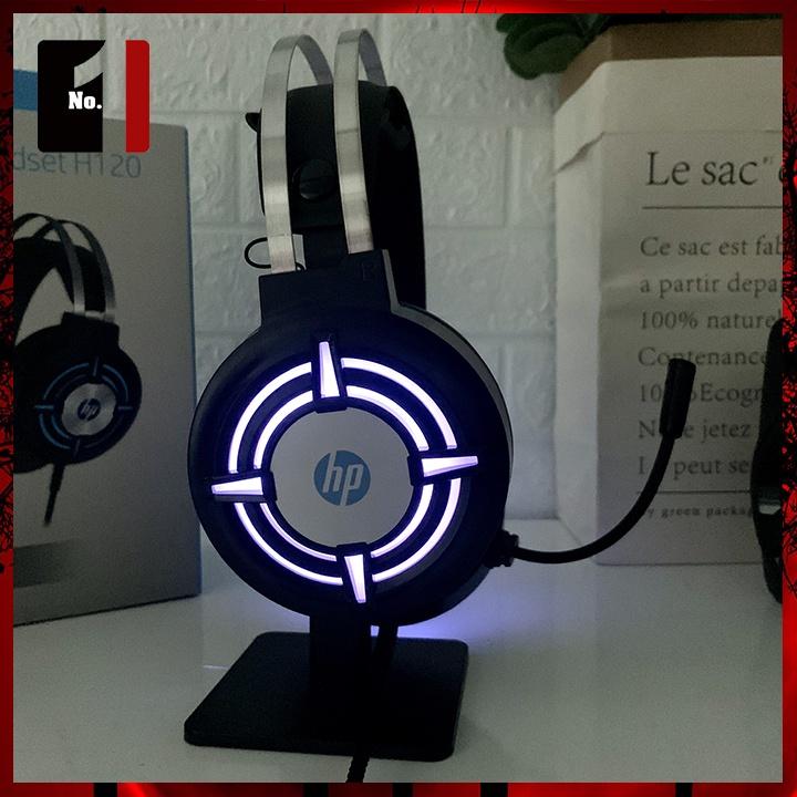 Tai Nghe Nhạc Headphone Gaming Chụp Tai Có Dây HP H120G Led RGB Tai Nghe Game Thủ Có Mic Máy Vi Tính Laptop Pc