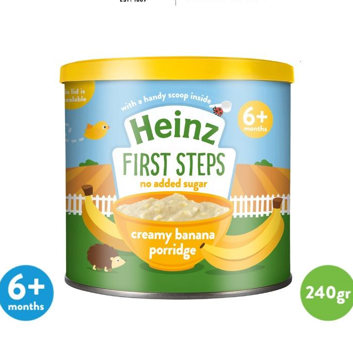 Bột Ăn Dặm Cháo Kem Vị Chuối HEINZ 240g