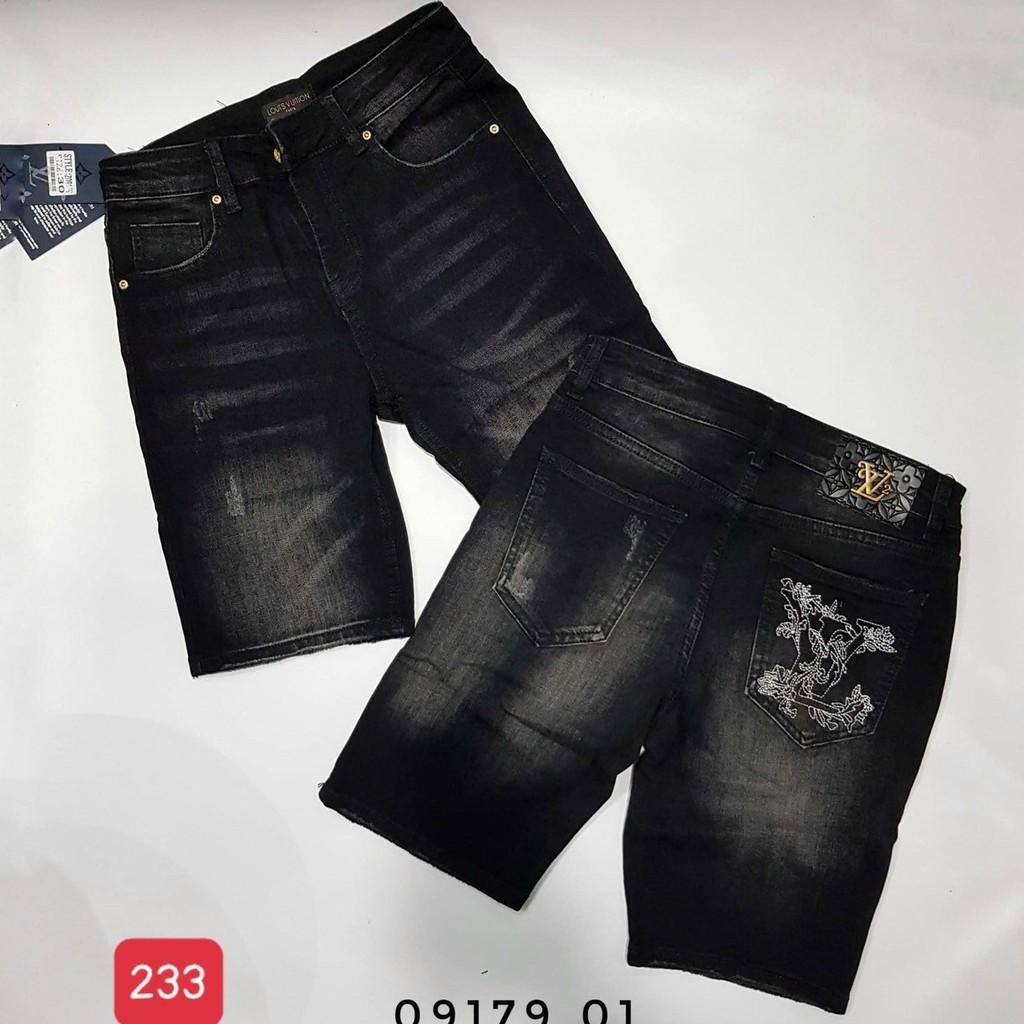 Quần short jean nam đen cao cấp - chất liệu denim -co giãn tốt -hàng chuẩn shop BEN SHOP0807 MKHD010