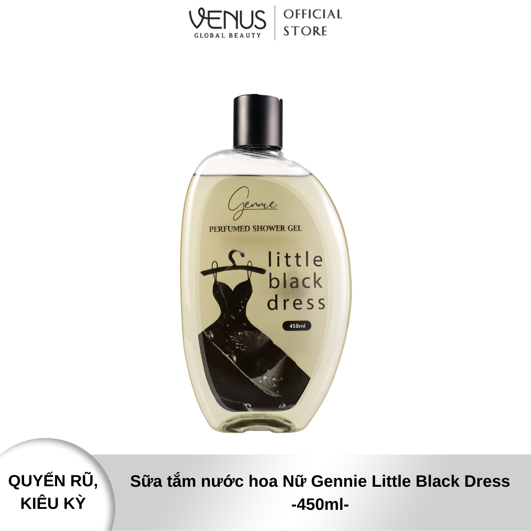 Bộ đôi Mẹ và Bé Sữa tắm Gennie Little Black Dress + Sữa tắm gội 2IN1 Gennie Baby 450ml - 400ml