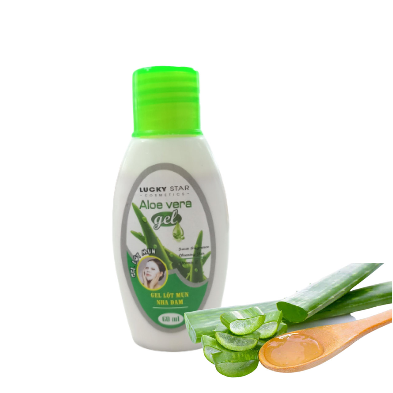 Gel Lột Mụn Nha đam Aloe Vera Juory Lucky Star - Chai 60ml