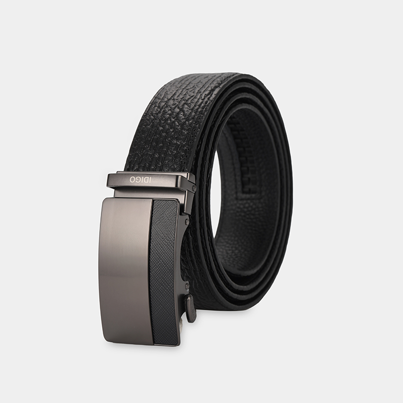 Thắt Lưng Nam Da Thật IDIGO MD1 - 6004 Màu Đen