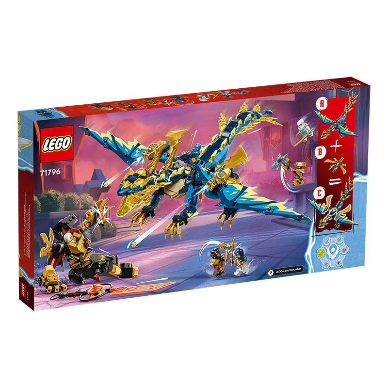 Đồ Chơi Lắp Ráp Rồng Nguyên Tố Đối Đầu Chiến Giáp Đế Vương Lego Ninjago 71796 (1038 chi tiết)