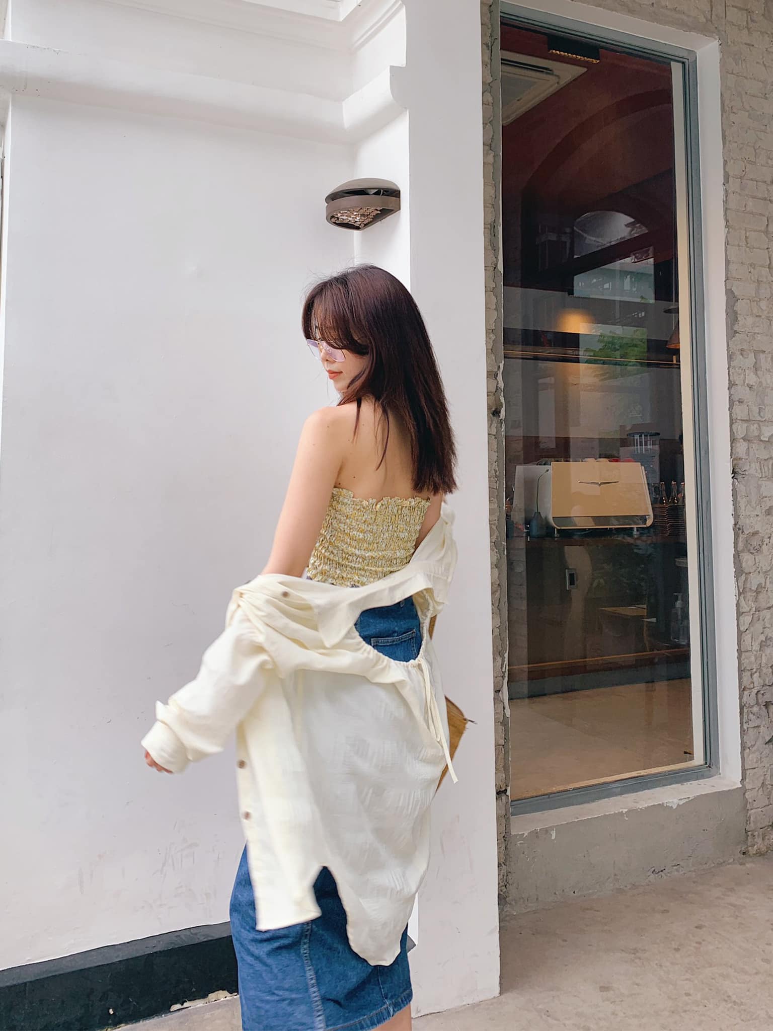 Áo ống hoa vàng Floral Yellow Top Gem Clothing SP060481