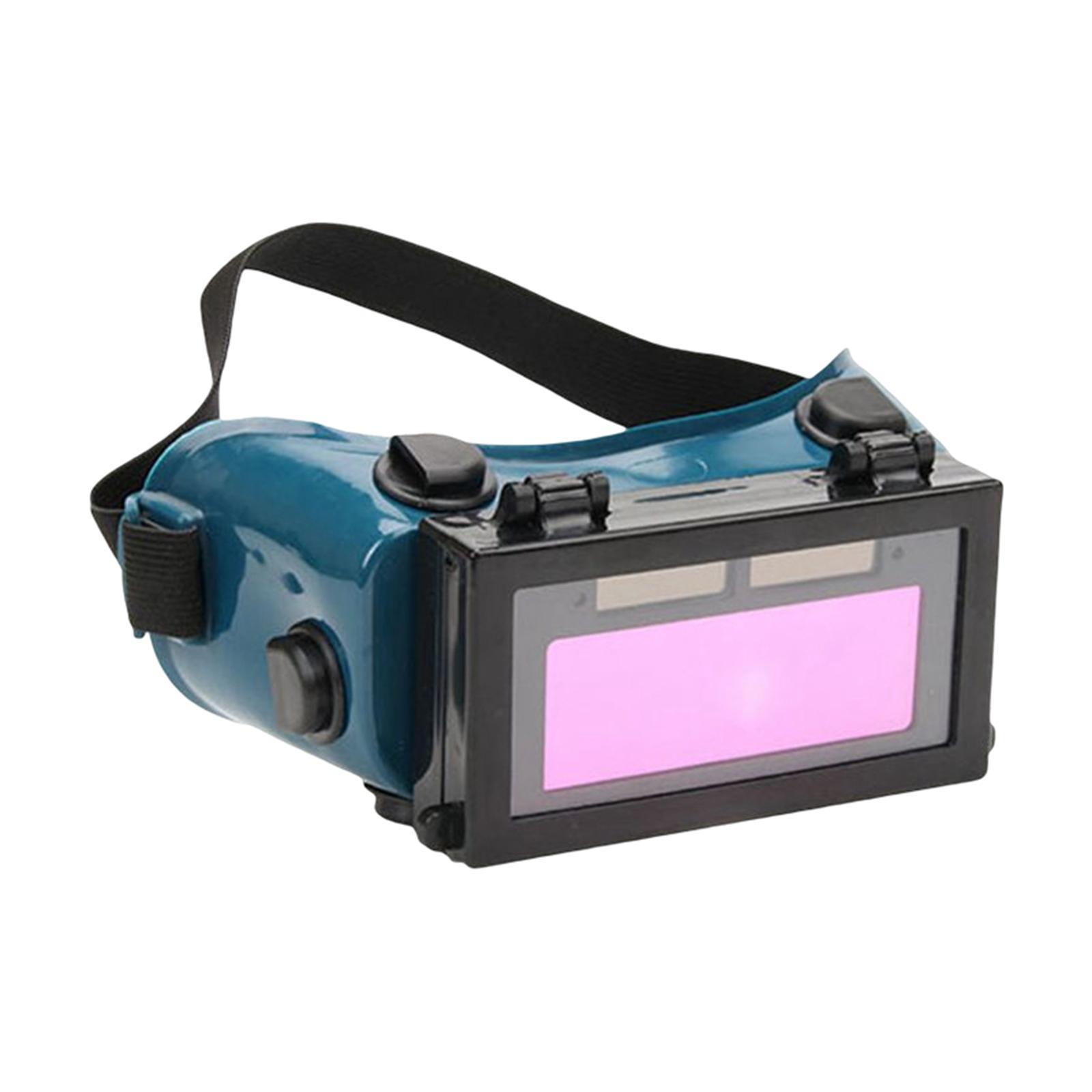 Welder Welding Goggles Glasses Blue Black