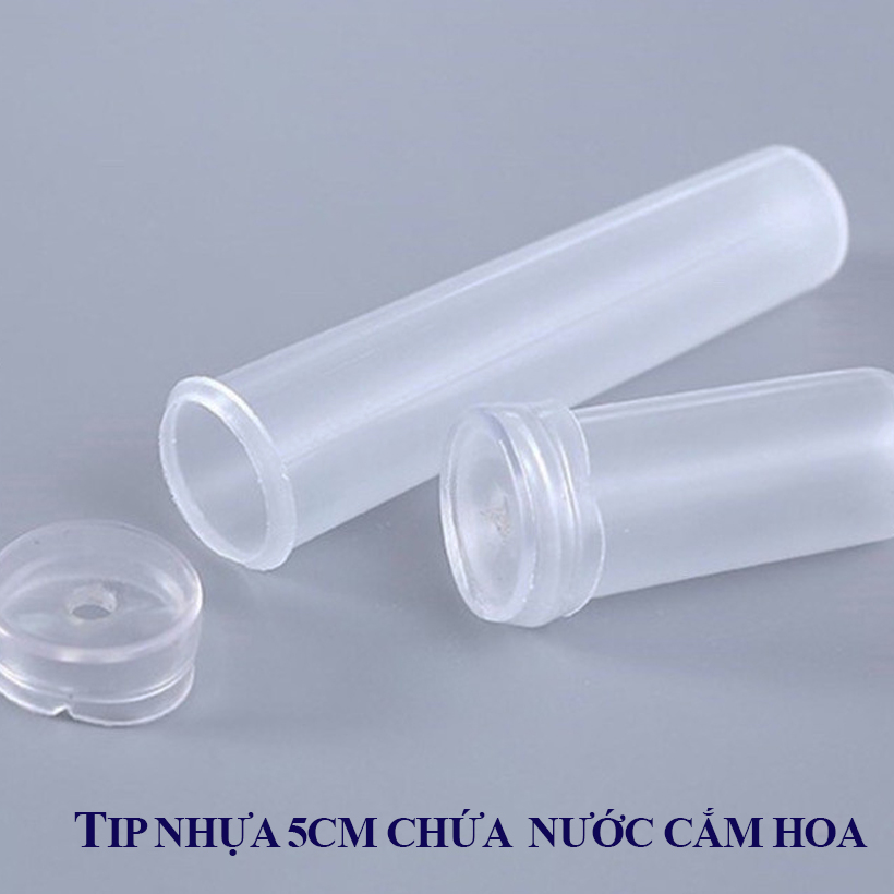 100 ỐNG CHỨA NƯỚC CẮM HOA 5CM THUỐC DƯỠNG HOA TƯƠI LÂU VÀ VẬN CHUYỀN HOA ĐI XA