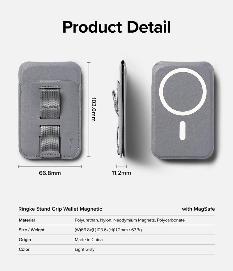 Ví kiêm giá đỡ Ringke Stand Grip Wallet Magnetic - Hàng Chính Hãng