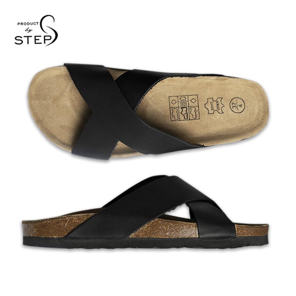 Dép đế trấu Unisex Da Quai chéo (Size 35-45)