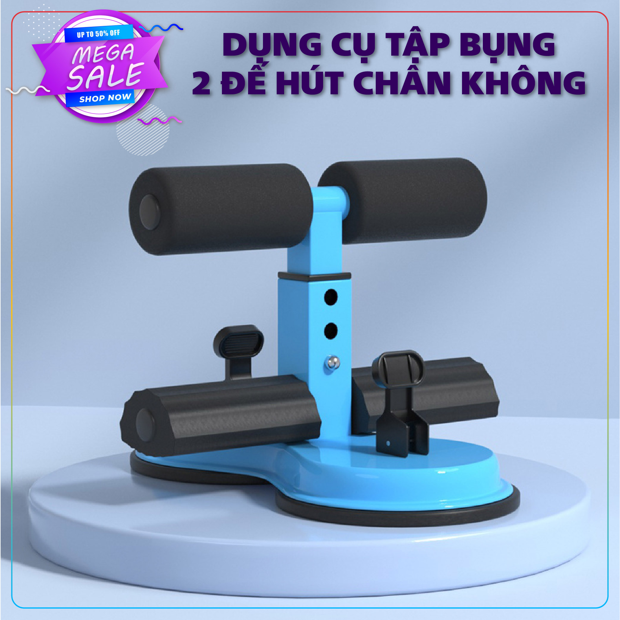 Dụng Cụ Tập Bụng 2 ĐẾ HÚT Chân Không Dụng Cụ Tập Bụng Tại Nhà, Dụng Cụ Gập Bụng, Tập Cơ Bụng, Giảm Mỡ Bụng