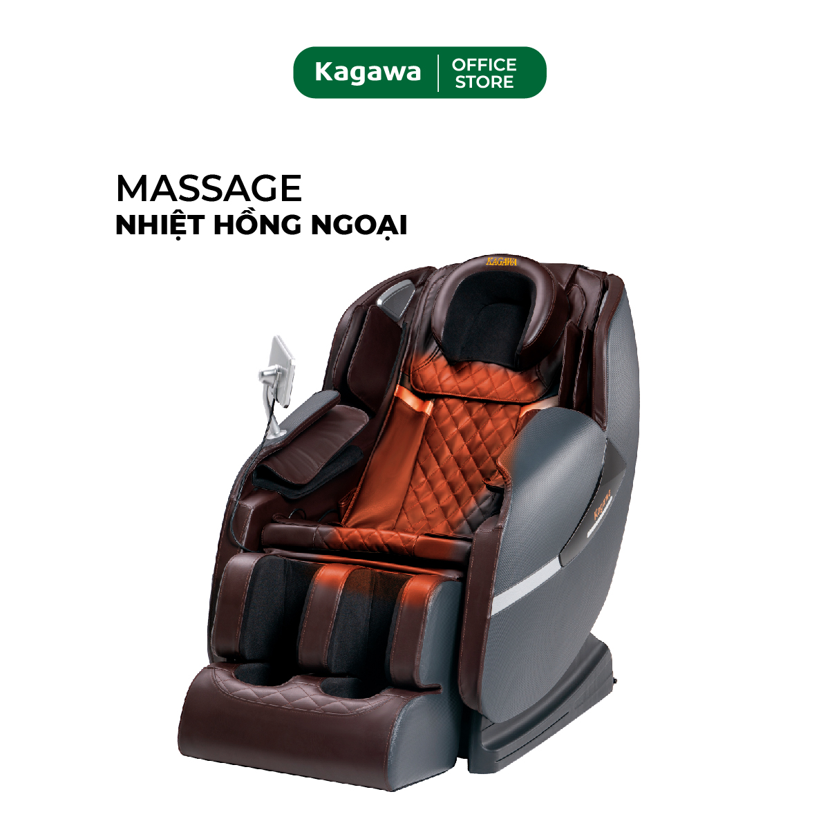 Ghế massage toàn thân Kagawa K16 đa chức năng, công nghệ quét AI thông minh, tự động dò tìm huyệt đạo