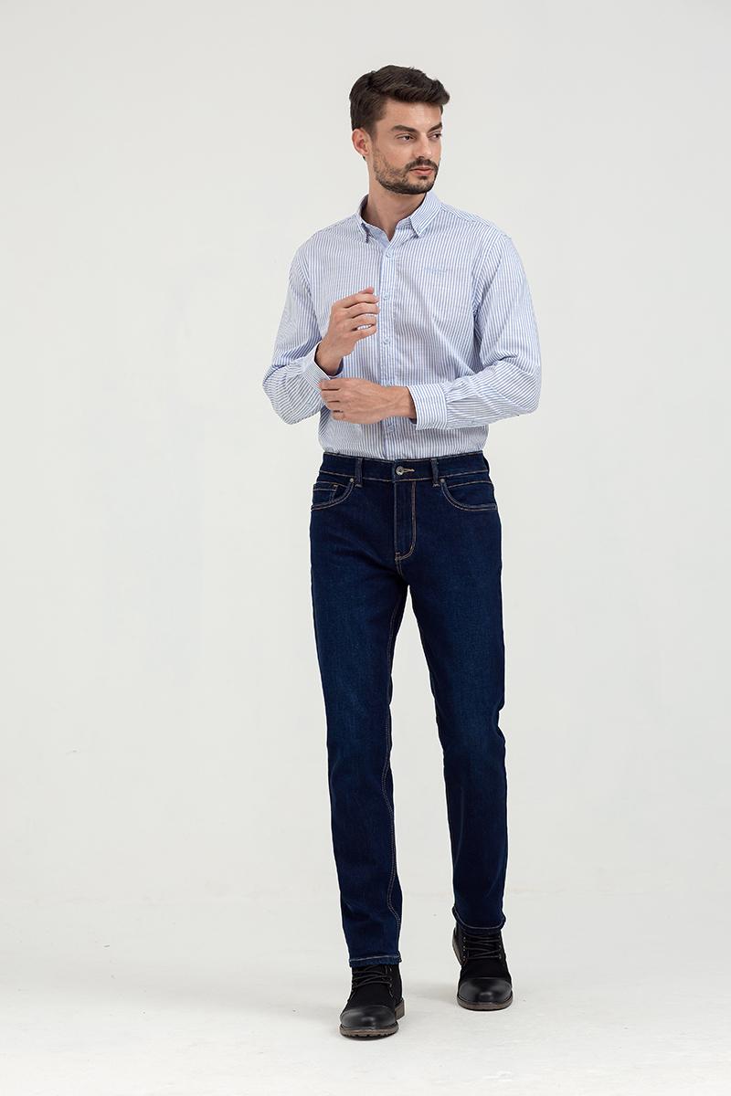 Áo sơ mi tay dài họa tiết kẻ sọc WS21SS43C-LC
