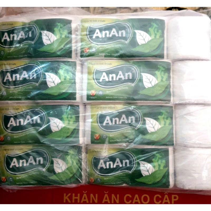 Giấy Vệ Sịnh An An Bathroom Tissue 1Lốc 10 Cuôn x2 lớp