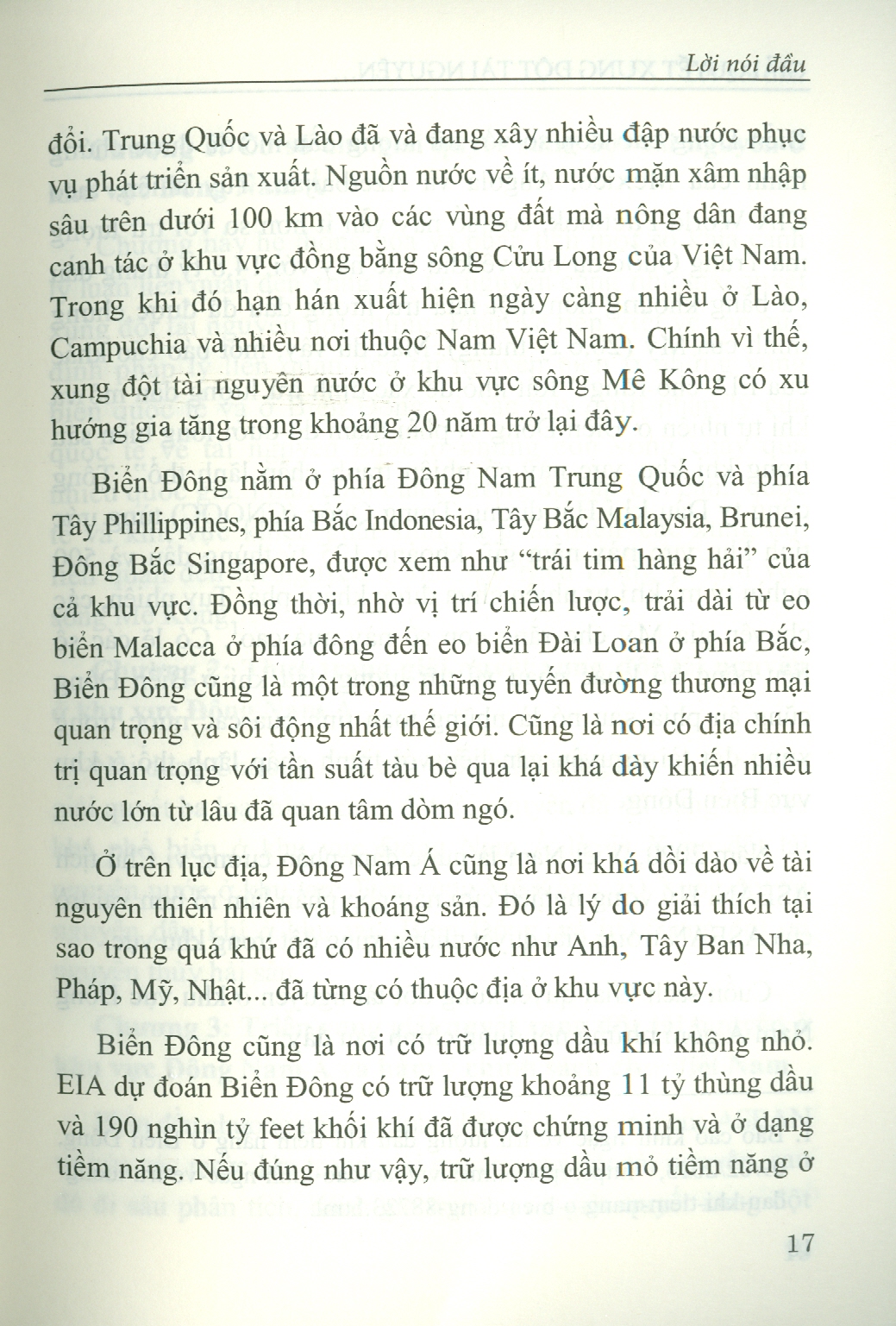 Giải Quyết Xung Đột Tài Nguyên Ở Khu Vực Đông Nam Á