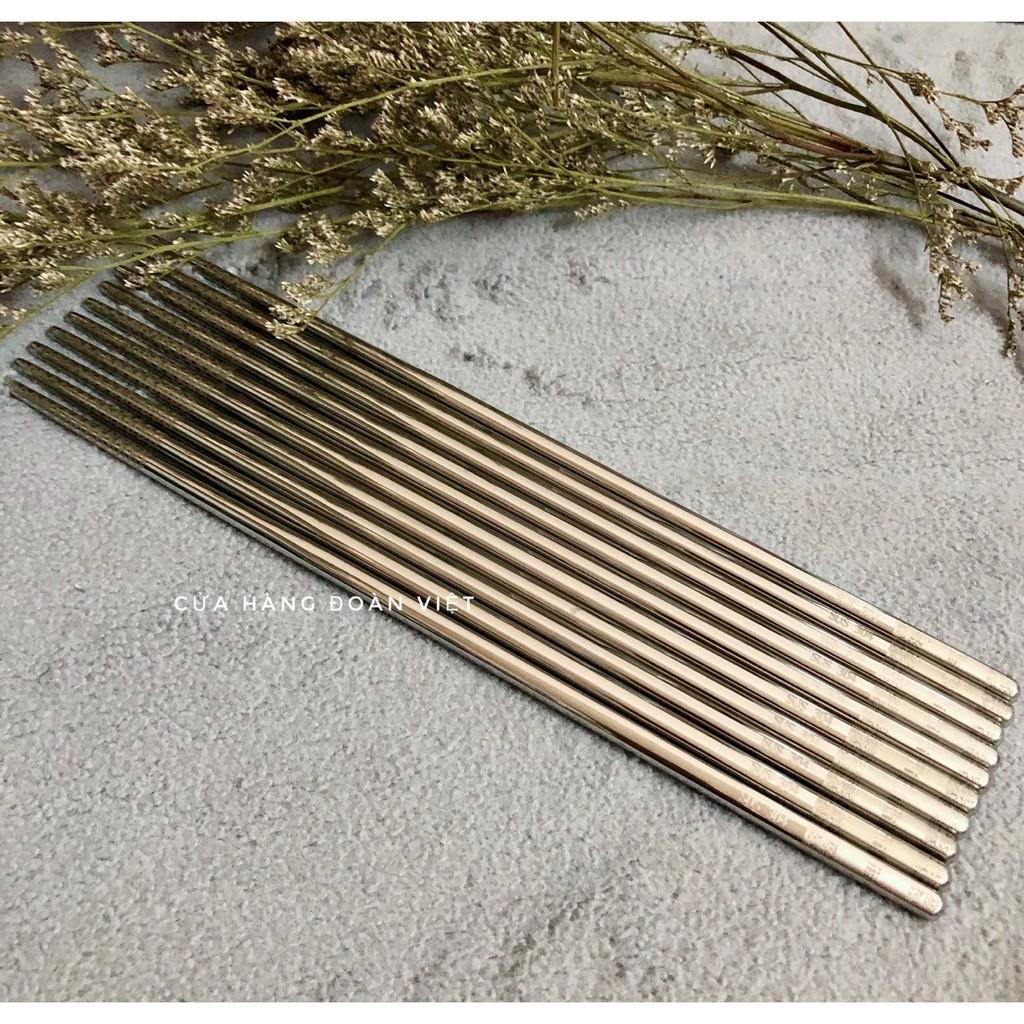 Đũa Inox 304 SUS HQ - Hộp 5 Đôi