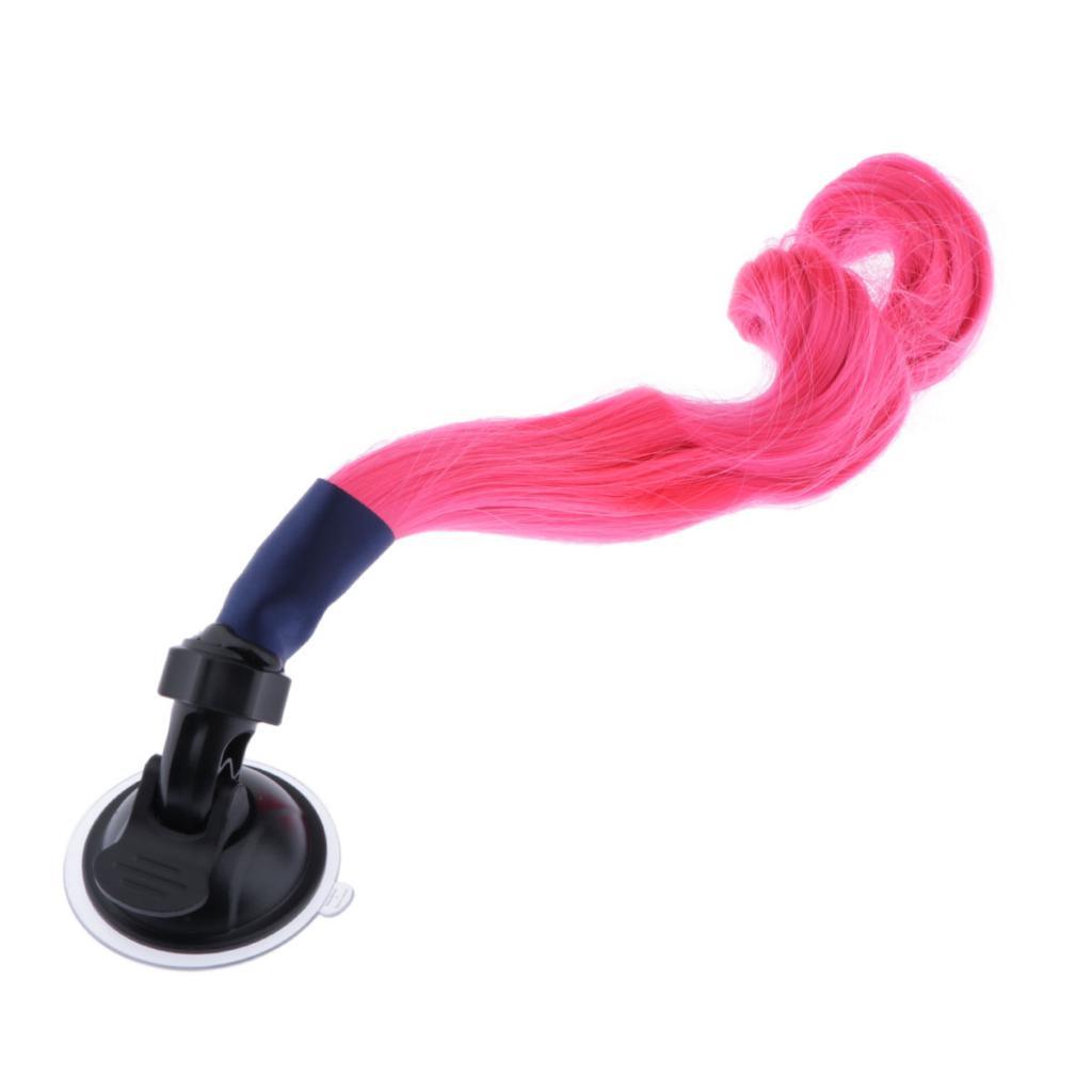 Helmet Braids Ponytail Motorcycle Helmet Curly Wig