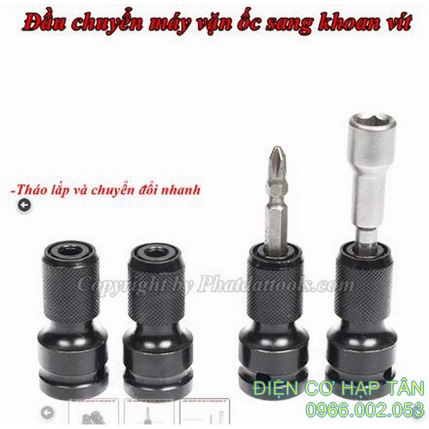 ĐẦU CHUYỂN  BULONG 1/2 SANG BẮT VÍT LỤC GIÁC 6MM