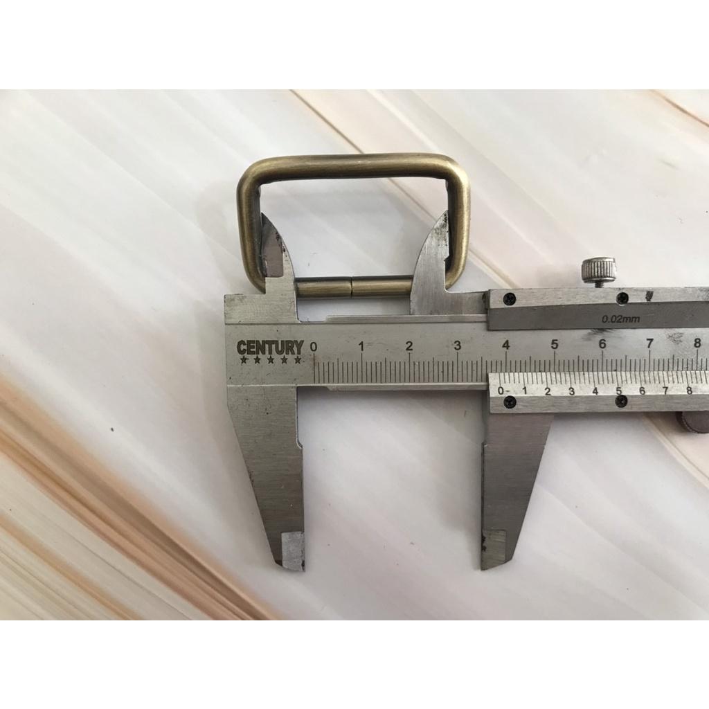 Khoen chữ nhật màu đồng cổ gắn nắp túi, balo, hoặc gắn dây túi đeo chéo, hoặc dây balo, dây nịt