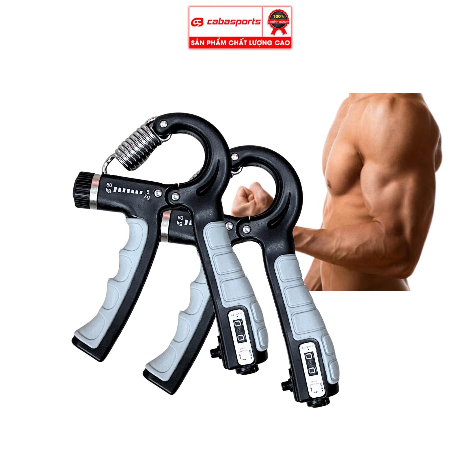 Kìm bóp tay 60kg chuyên dụng có số đếm tự động, Kìm tập cơ tay dụng cụ tập gym tại nhà điều chỉnh lực, giá rẻ chất lượng