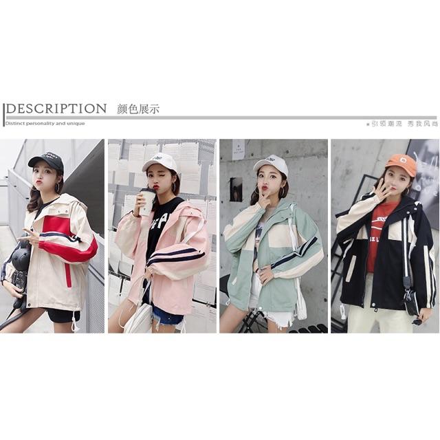 ÁO KHOÁC GIÓ NỮ FORM RỘNG CÁ TÍNH