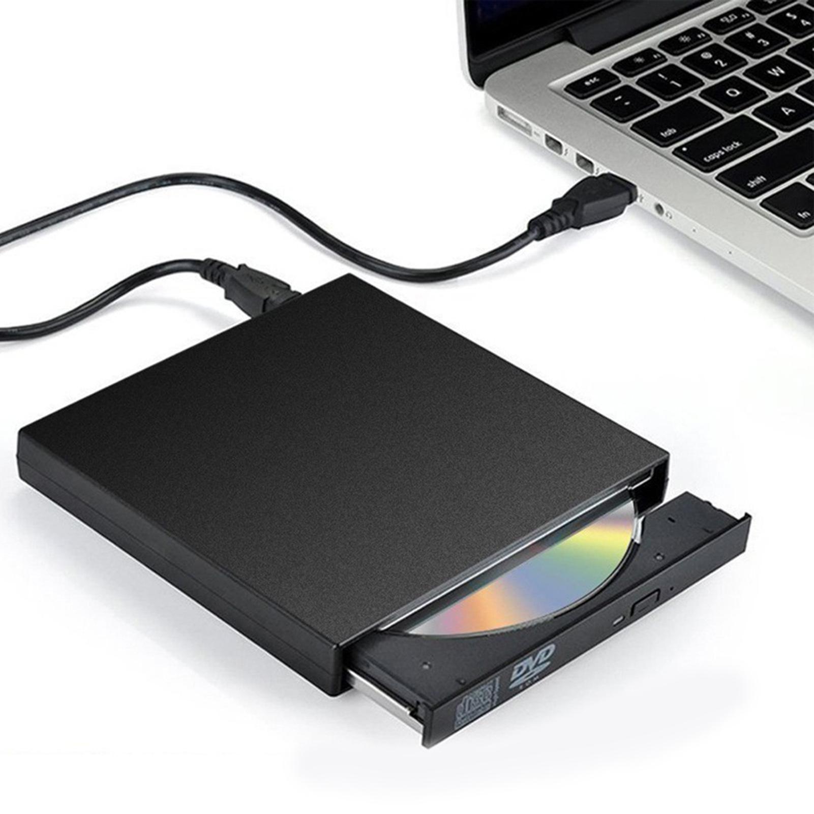 External DVD Drive, USB2.0 Portable CD/DVD+/-RW Drive/DVD Player CD Burner for Laptop Desktop