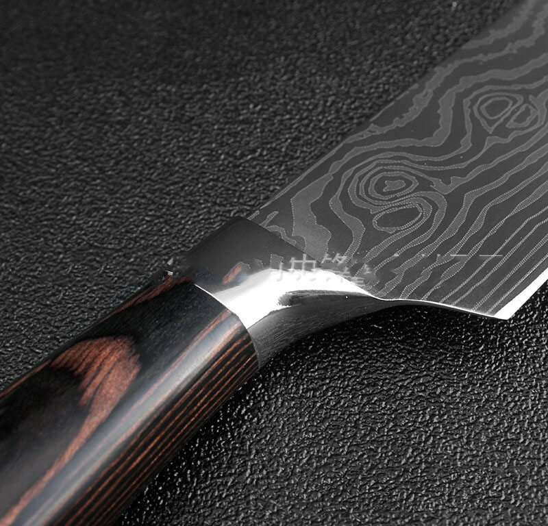 DAO BẾP NHẬT SANTOKU THÉP DAMASCUS MÃ IDT116