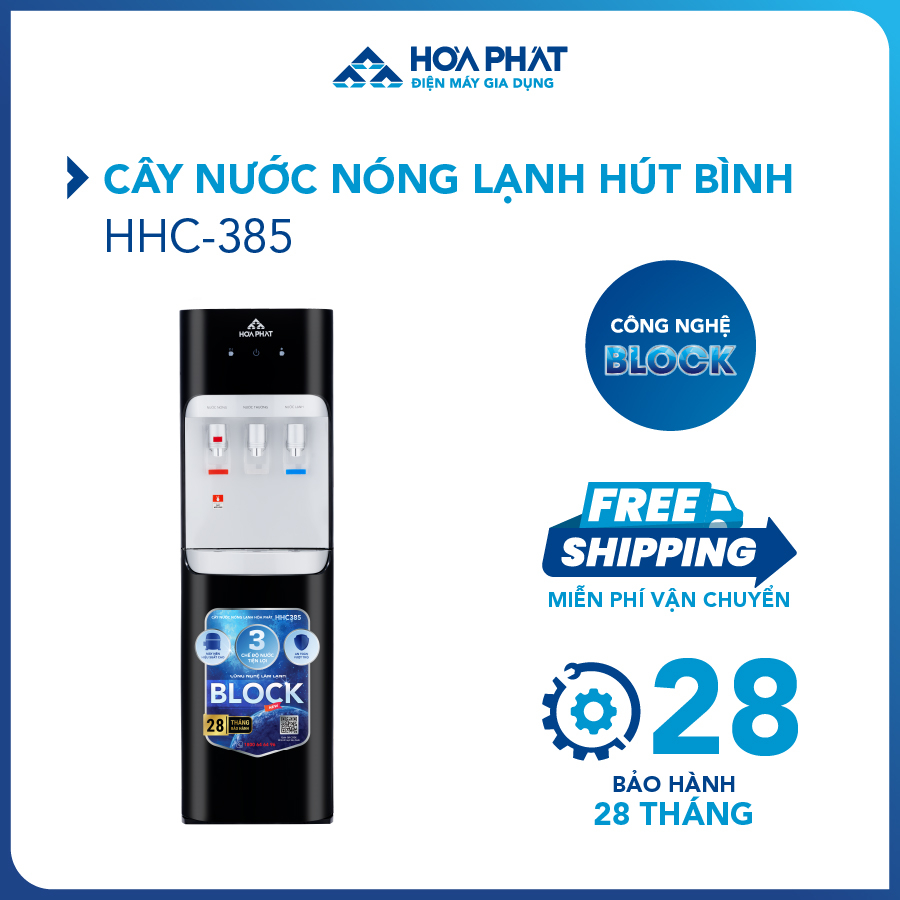 Cây nước nóng lạnh hút bình Hòa Phát HHC385 - Bảo hành 28 tháng - Hàng chính hãng